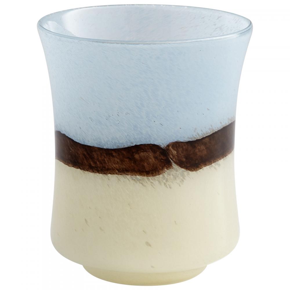 Carmel By The Sea Vase Brown And Ivory - Small