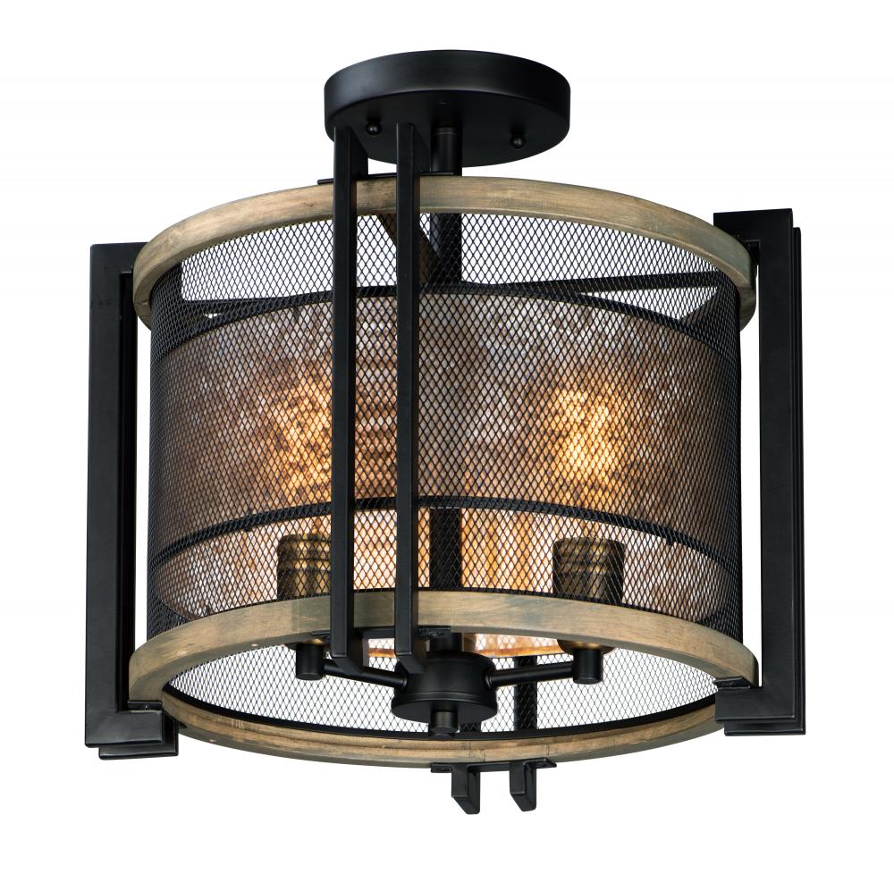  3 Light Semi Flush (3 60 MB)