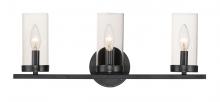 Maxim 25257CLBK - Sentinel 3 light 3-cc 60w bath light