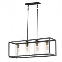 Maxim 2644BKAB - 4-Light Linear Pendant