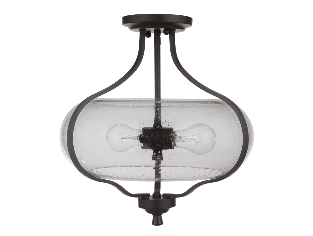 2 Light Semi Flush