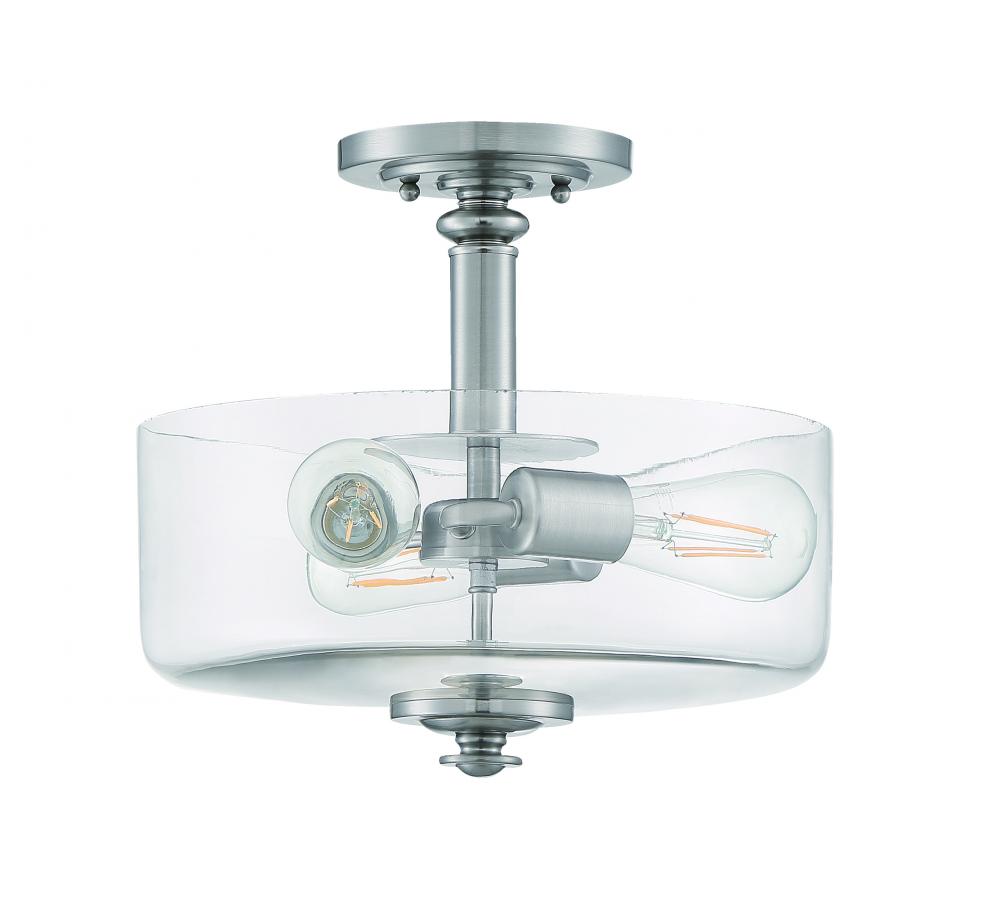 3-Light Convertible Semi Flush