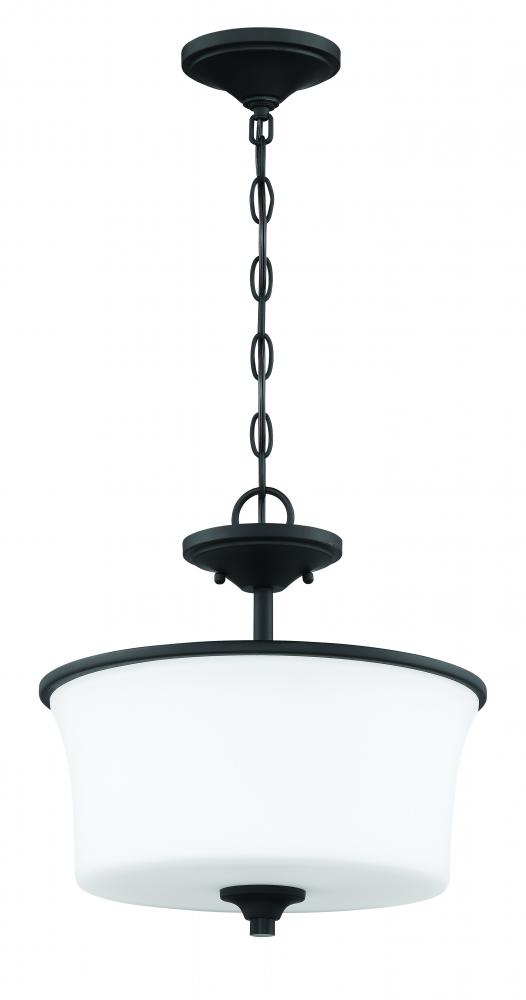 2-Light Convertible Semi Flush