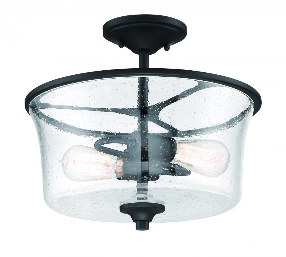 2-Light Convertible Semi Flush