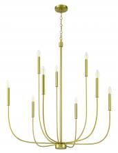 Craftmade 59829-SB - Traci 9 Light Chandelier in Satin Brass