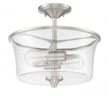 Craftmade 50452-BNK - 2-Light Convertible Semi Flush