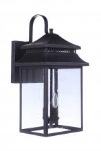 Craftmade ZA3134-DBG - Crossbend 3 Light Extra Large Outdoor Wall Lantern in Dark Bronze Gilded