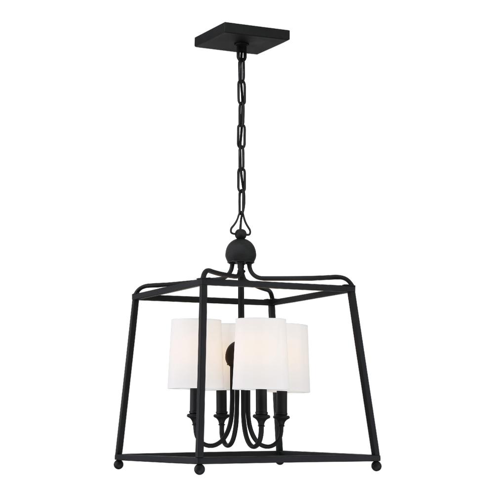 4 Light Black Chandelier