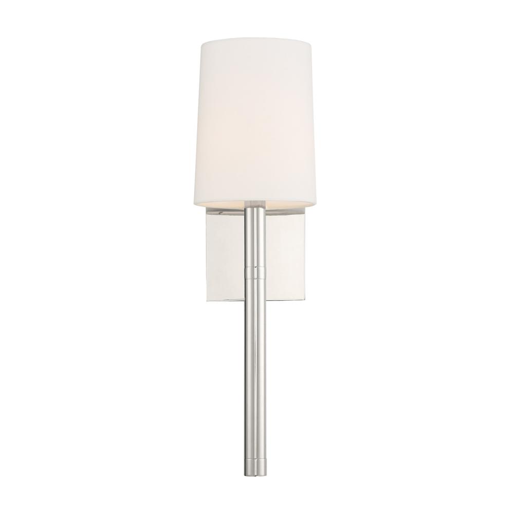 Weston 1 Light Polished Nickel Sconce