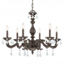 Crystorama 5036-VB-CL-MWP - Paris Market 6 Light Clear Crystal Venetian Bronze Chandelier