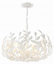 Crystorama 533-MT - 6 Light Matte White Chandelier