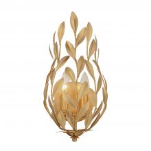 Crystorama 561-GA - Broche 2 Light Antique Gold Sconce