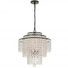 Crystorama ARI-304-DB-CL-MWP - 4 Light Dark Bronze Chandelier