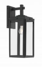 Crystorama BYR-80102-MK - Byron 1 Light Matte Black Outdoor Sconce