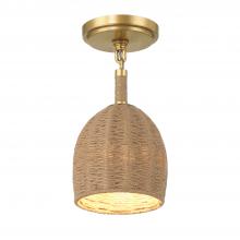 Crystorama JAC-10502-SG_CEILING - Jace 1 Light Soft Gold Semi Flush