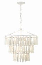 Crystorama TIA-7103-MT - 3 Light Matte White Pendant