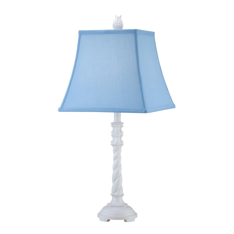 One Light White Table Lamp