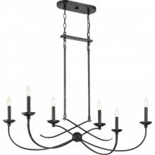 Quoizel CLL638OK - 6-Light Island Chandelier