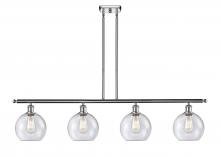 Innovations Lighting 516-4I-PC-G124 - Athens - 4 Light - 48 inch - Polished Chrome - Cord hung - Island Light