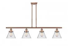 Innovations Lighting 916-4I-AC-G44 - Cone - 4 Light - 48 inch - Antique Copper - Stem Hung - Island Light