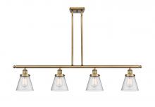 Innovations Lighting 916-4I-BB-G64 - Cone - 4 Light - 48 inch - Brushed Brass - Stem Hung - Island Light