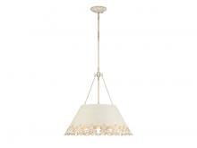 Golden 0883-5P AI - Eloise 5-Light Pendant in Antique Ivory