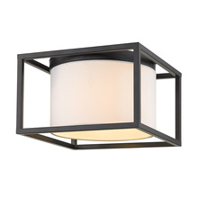 Golden 2243-FM BLK-MWS - 3-Light Flush Mount