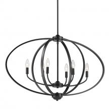 Golden 3167-LP BLK - 6-Light Linear Pendant