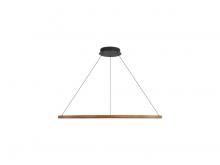 Golden 5460-47 WA - Veritas 47" LED Ring Chandelier in Walnut