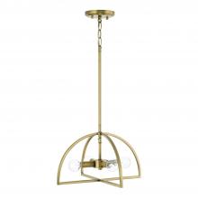 Capital 248841AD - 4-Light Dual Mount Pendant or Semi-Flush in Aged Brass