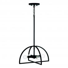 Capital 248841MB - 4-Light Dual Mount Pendant or Semi-Flush in Matte Black