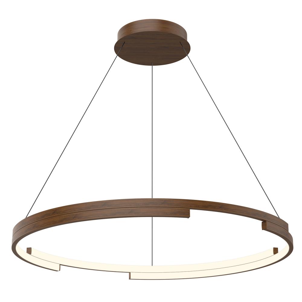 Anello Minor 32-in Walnut LED Pendant