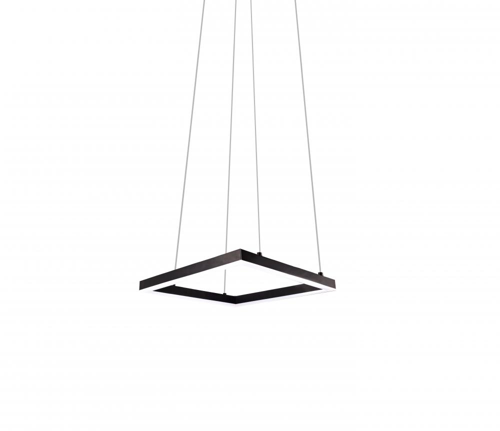 Piazza - Square Pendant with Powder Coated Extruded Aluminum