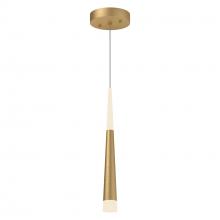 Kuzco Lighting Inc 402501BG-LED - Ultra 2-in Brushed Gold LED Pendant