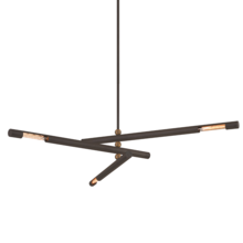 Troy F6886-BRZ/PBR - Hendrix Chandelier