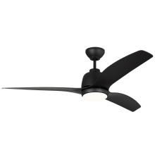 Visual Comfort & Co. Fan Collection 3AVLCR54MBKD - 54" Integrated LED Indoor/Outdoor Ceiling Fan with Light Kit