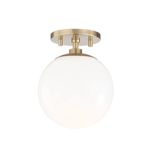 Mitzi by Hudson Valley Lighting H105601-AGB - 1-Light Semi Flush