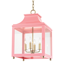 Mitzi by Hudson Valley Lighting H259704L-AGB/PK - Leigh Lantern