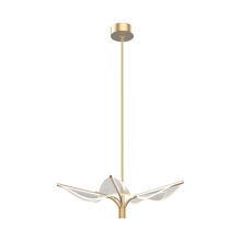 Alora Lighting PD321105NB - Flora 5 Head Natural Brass LED Pendant