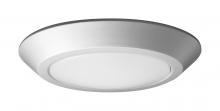 Nuvo 62/1262R1 - 7 in.; LED Flush Mount Fixture; Disk Light; Brushed Nickel Finish; 3000K; 90 CRI