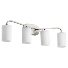 Quorum 5307-4-65 - RUTHERFORD 4 LIGHT VANITY - SATIN NICKEL