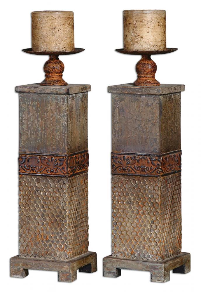 Reece, Candleholders, S/2