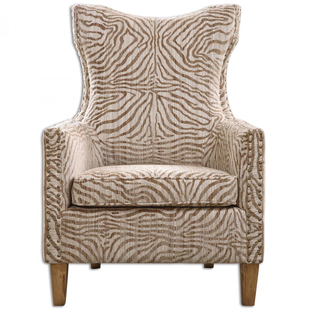 Uttermost Kiango Animal Pattern Armchair