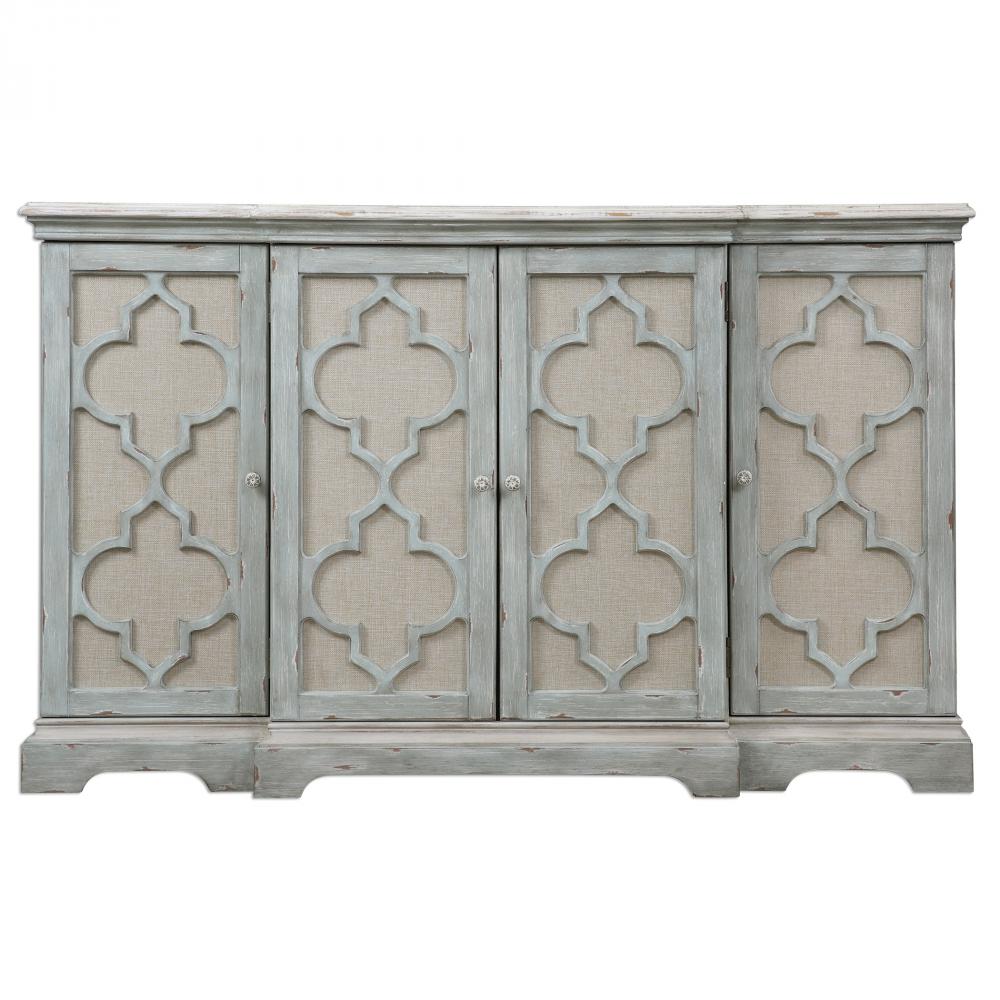 Uttermost Sophie 4 Door Grey Cabinet