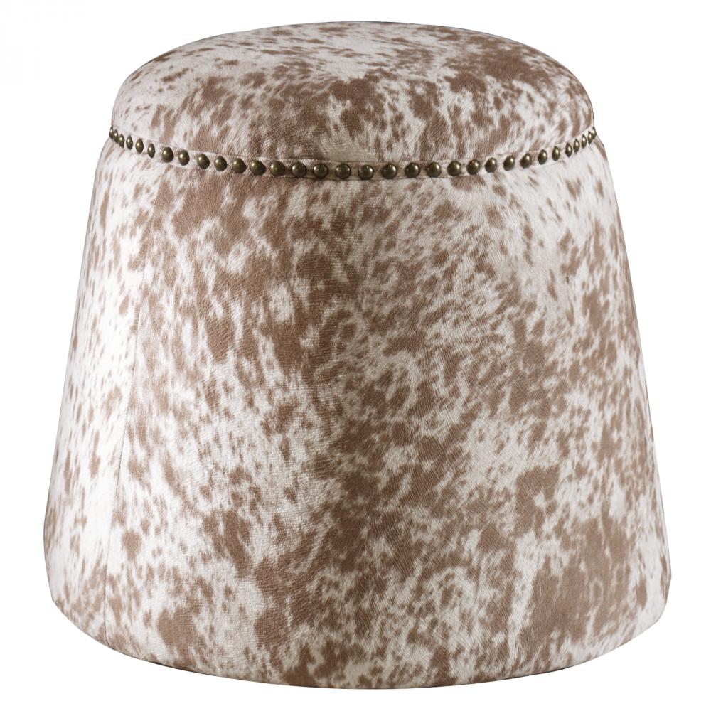 Uttermost Gumdrop Cow Hide Ottoman