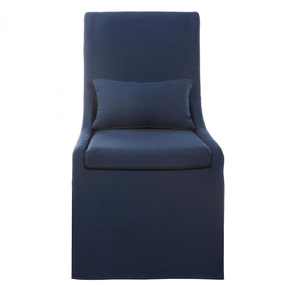 Coley Denim Armless Chair