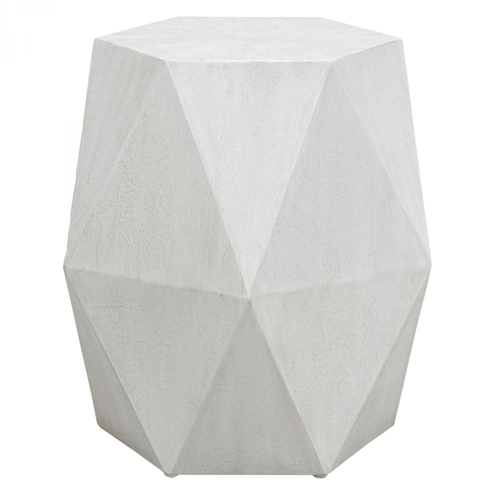 Uttermost Volker White Geometric Accent Table