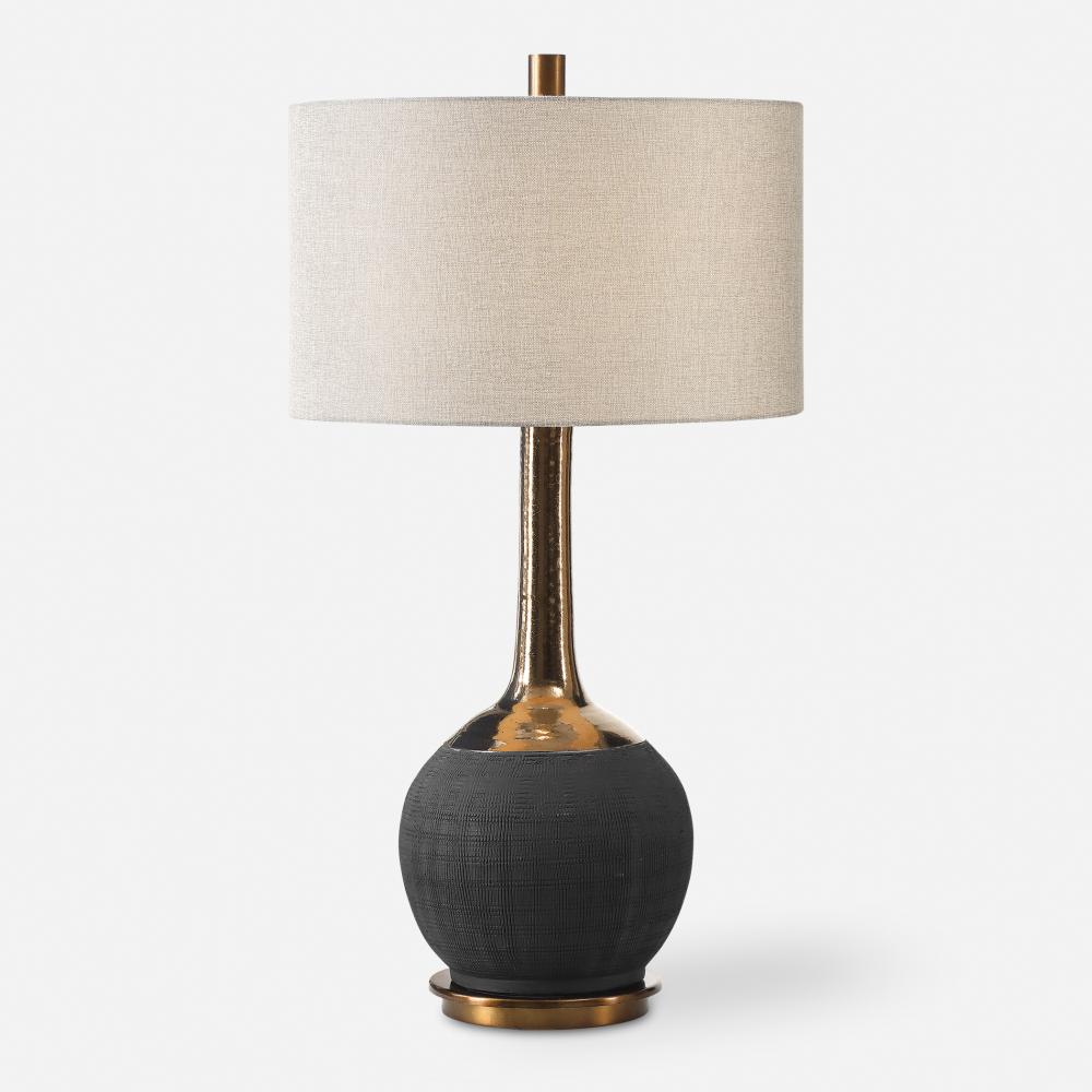 Uttermost Arnav Textured Black Lamp