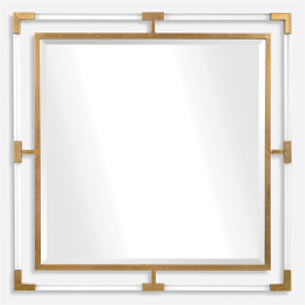 Uttermost Balkan Golden Square Mirror