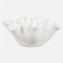 Uttermost 18184 - Uttermost Ruffle White Bloom Bowl